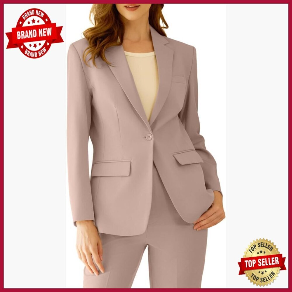 Professional Slim Fit Blazer Pantsuit for Business Office Work